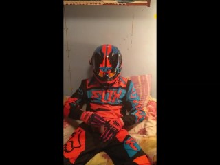EGLAN PLAY IN MOTOCROSS GEAR