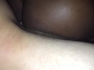 EPIC POV Blowjob! Black girl Slurps on fat WHITE cock