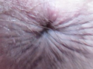 Extreme close up on my winking asshole