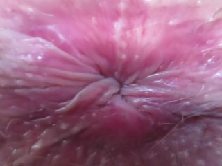 Extreme close up on my winking asshole