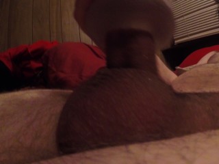 Fat boy cums huge in his toy