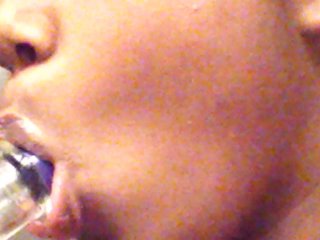FetiishTay messing around with a  bottle