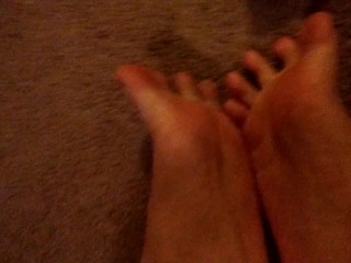 First Sick Tease - Sloppy Spit gets Soles Wet