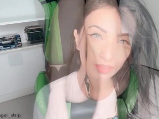 Flagra namorada gamer brincando webcam caught on tape girlfriend webcam