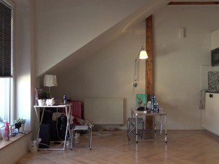 from behind and at home