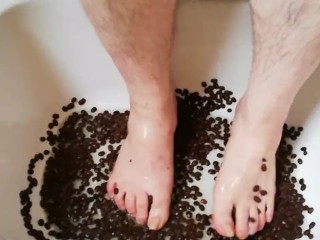 Fun with coffee beans and water