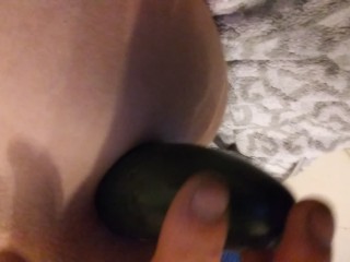 Gaping ass big cum at the end