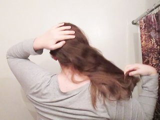 Hair Journal: Combing Long Curly Strawberry Blonde Hair - Week 9 (ASMR)
