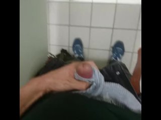 Horny in a public toilet