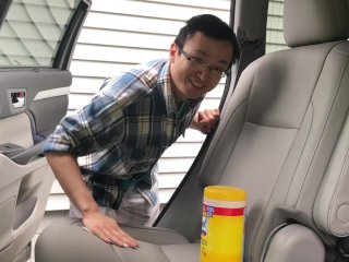 I clean the bang bus and get it ready for the next gal.