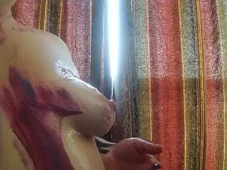 I rub glue all over my nipples and love when they get hard ❤️
