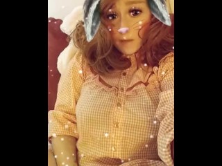 Innocent cutie teasing on snap
