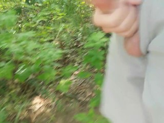 Jerk off in the Woods