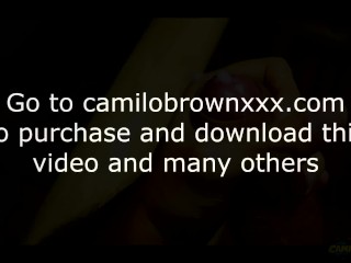 Jerking my big uncut cock in the cabin in the woods Cumshot - Camilo Brown