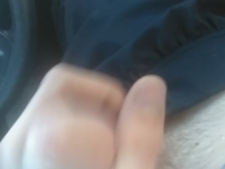 Jerking while she rests at the Truck Stop