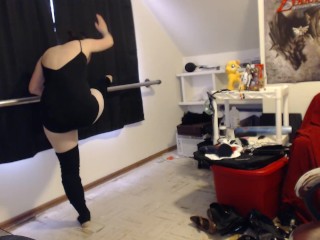 Just doing my barre exercises as a workout. =)