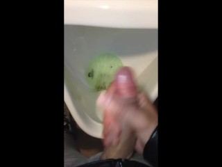 Leave some Sperm in the Urinoir for the next Straight Men taking a Pee
