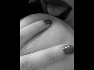 Licking nipples