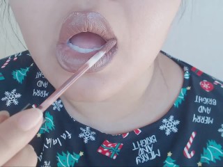 Lipstick Application (Lip Fetish)