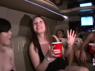 Long Clip Of 6 College Freshmen Partying Naked In Our Limo