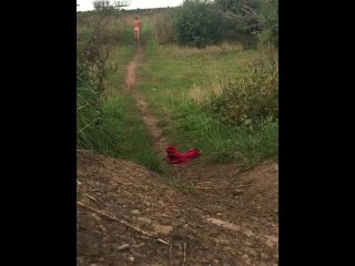 Long naked walk outside