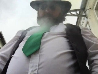 low angle fancy fat cowboy smoke clip