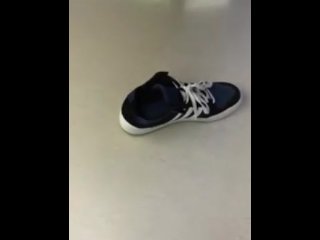 Male Adidas and Black Socks Shoeplay at work