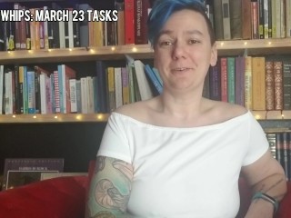 March 23 Tasks