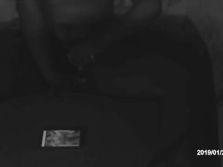 Masked pleaser tugging that cock and fingering asshole