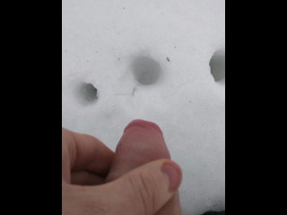 Masterbating In The Snow