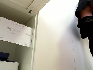 Masturbate at work :Day 25:Panties off .more comfy