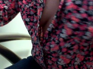 Masturbate at work : Day 39 :Spy my boobs