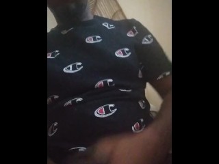 Masturbating