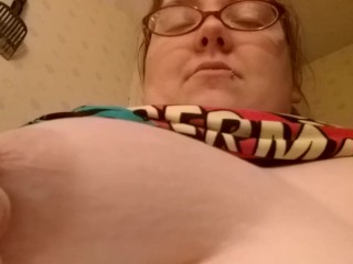 Me doing a little boob play