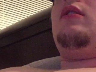 Milking My Cock into Glass and Drinking! (Camboy Cumslut Mouth Close Up)