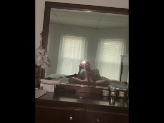 MIXED TEEN JERKS OFF IN MIRROR