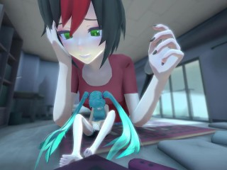 MMD Giantess Growth - Victoria's Movie Night