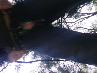 Mothers day in public outside by nature trails!! Risky public masturbating.