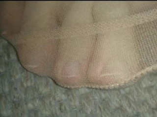 My Horny Nylon Feet at the Ground