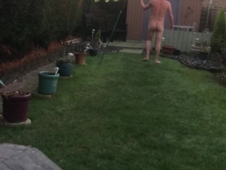 Naked in the garden