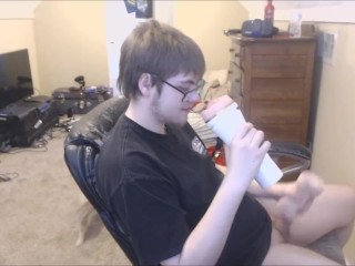 Nerdy guy has first threesome roleplay