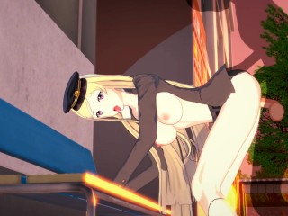 Noragami Hentai Bishamon Fucks in the Courtyard