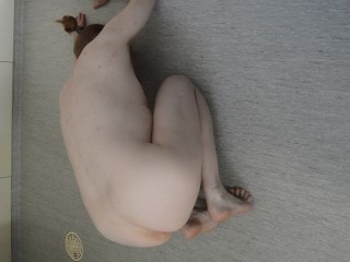 Nude stretching