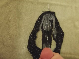 One More Load In The Cuckold's Wife's Panties Before I Give Them Back
