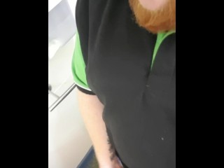 Owner of cafee fucks himself in public full of people