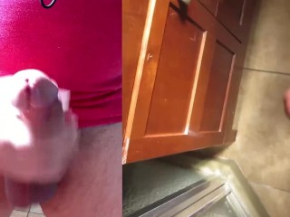 Pandemics Huge Cock Exploding Cumshot Caught on 2 Cameras