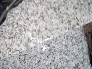 Pee in the condominium stairs