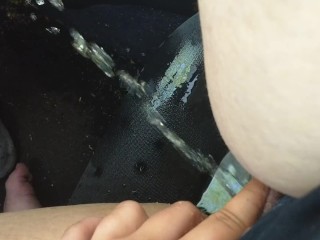 Peed in my car again