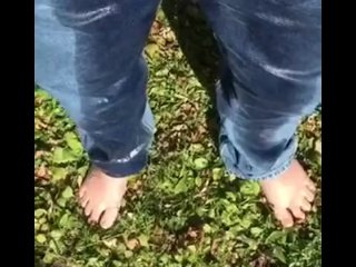 Peeing Myself in the Yard