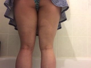 Peeing panties (upskirt view)